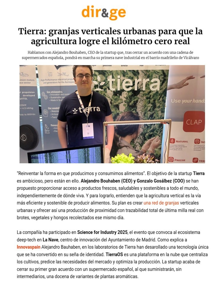 Dir&GE Startup Tierra
