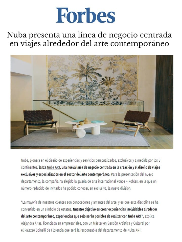 NUEVO Forbes Viajes Nuba
